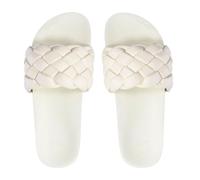 Women's Flip Flop Pool Weave écru légèrement tressé 42