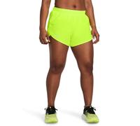 Under Armour Short de running Fly By 3 Femmes Jaune fluo Taille M