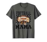 Womens Football Mama Friday Night Cute Bow mom T-Shirt