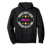 Women's Funny Worlds Most Loved Mema - Grandmother Sweat à Capuche