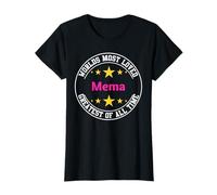 Women's Funny Worlds Most Loved Mema - Grandmother T-Shirt