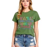 Women's Funny Ya'll Gonna Make Me Lose My Mind Graphic Tee Light Blue Cotton Crew Neck Short Sleeve Casual Summer Top for Girls Ladies Trendy Y2K Style Shirt