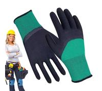 Womens Gardening Gloves - Protective Garden Handwear, Thorn Resistant Rubber | Waterproof Durable Puncture Proof Gloves, Outdoor Yard Planting Weeding Digging Raking Pruning Gardening Tool Accessory S