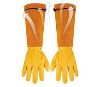 Womens Gardening Gloves | Thorn Proof Leather Breathable Adjustable Cuff