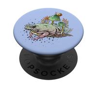 Womens Girls Cottagecore Magical Frog Toad Snail Goblincore PopSockets PopGrip Adhésif