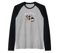 Womens Girls Funny Cute Doxie Mama Dapple Dachshund Lover Manche Raglan