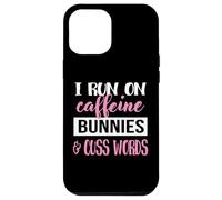 Womens Girls I Run on Bunnies & Caffeine Bunny Lover Coque pour iPhone 12 Pro Max