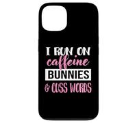 Womens Girls I Run on Bunnies & Caffeine Bunny Lover Coque pour iPhone 13