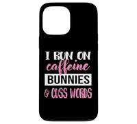 Womens Girls I Run on Bunnies & Caffeine Bunny Lover Coque pour iPhone 13 Pro Max