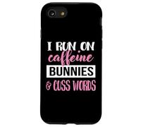 Womens Girls I Run on Bunnies & Caffeine Bunny Lover Coque pour iPhone SE (2020) / 7/8