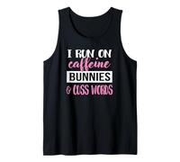 Womens Girls I Run on Bunnies & Caffeine Bunny Lover Débardeur