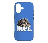 Womens Girls Kid Sleeping Nap Nope Miniature Schnauzer Lover Coque pour iPhone 17
