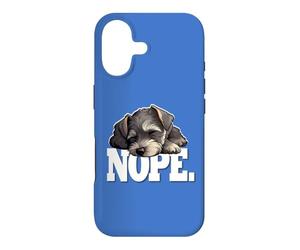 Womens Girls Kid Sleeping Nap Nope Miniature Schnauzer Lover Coque pour iPhone 17