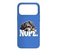 Womens Girls Kid Sleeping Nap Nope Miniature Schnauzer Lover Coque pour iPhone 17 Pro Max