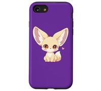 Womens Girls Kids Anime Chibi Kawaii Fennec Fox Lover Coque pour iPhone SE (2020) / 7/8