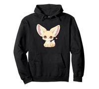 Womens Girls Kids Anime Chibi Kawaii Fennec Fox Lover Sweat à Capuche