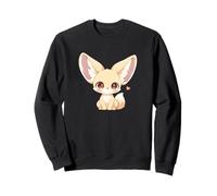 Womens Girls Kids Anime Chibi Kawaii Fennec Fox Lover Sweatshirt