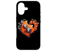 Womens Girls Kids Cute Chibi Heart Love Two Red Panda Lover Coque pour iPhone 17