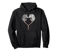 Womens Girls Kids Cute Heart Pet Rat Lover Sweat à Capuche