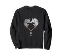Womens Girls Kids Cute Heart Pet Rat Lover Sweatshirt
