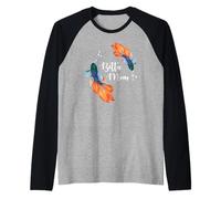 Womens Girls Kids Cute Pet Betta Fish Lover Betta Mom Manche Raglan