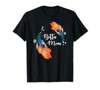 Womens Girls Kids Cute Pet Betta Fish Lover Betta Mom T-Shirt