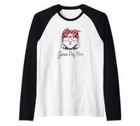 Womens & Girls Kids Cute Wheek Lover Mama Guinea Pig Mom Manche Raglan