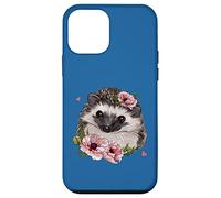Womens Girls Kids Flowers Art Cute Hedgehog Lover Coque pour iPhone 12 Mini