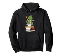 Womens Girls Kids Funny Book Stack Cute Kawaii Dragon Lover Sweat à Capuche