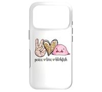 Womens Girls Kids Peace Love Meme Blobfish Lover Coque pour iPhone 17 Pro