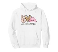 Womens Girls Kids Peace Love Meme Blobfish Lover Sweat à Capuche