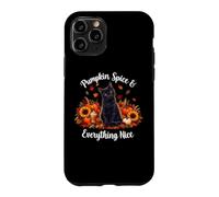 Womens Girls Moms Fall PSL Pumpkin Spice Black Cat Lover Coque pour iPhone 11 Pro