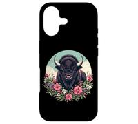 Womens Girls Old West Retro Vintage Floral Buffalo Lover Coque pour iPhone 17