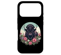 Womens Girls Old West Retro Vintage Floral Buffalo Lover Coque pour iPhone 17 Pro