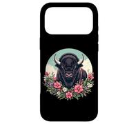 Womens Girls Old West Retro Vintage Floral Buffalo Lover Coque pour iPhone 17 Pro Max