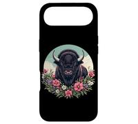 Womens Girls Old West Retro Vintage Floral Buffalo Lover Coque pour iPhone Air