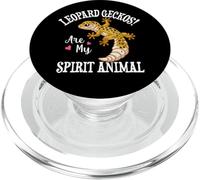 Womens Girls Reptile Happy Spirit Animal Leopard Gecko Lover PopSockets PopGrip pour MagSafe