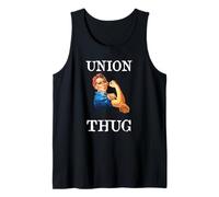 Womens Girls Rosie The Riveter Pro Union Thug Débardeur