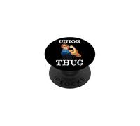 Womens Girls Rosie The Riveter Pro Union Thug PopSockets PopGrip Adhésif