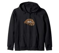 Women's Girls Sexy Woman Lips Graphic Design Tiger Style Sweat à Capuche
