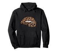 Women's Girls Sexy Woman Lips Graphic Design Tiger Style Sweat à Capuche
