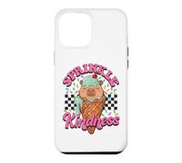 Womens Girls Sprinkle Kindness Ice Cream Capybara Lover Coque pour iPhone 12 Pro Max