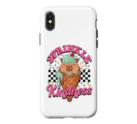 Womens Girls Sprinkle Kindness Ice Cream Capybara Lover Coque pour iPhone X/XS