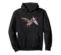 Womens Girls Sugar Skull Muertos Pterodactyl Pterosaur Lover Sweat à Capuche