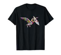 Womens Girls Sugar Skull Muertos Pterodactyl Pterosaur Lover T-Shirt