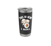 Womens Girls Sushi How I Roll Mini Holland Lop Rabbit Lover Gobelet isotherme en acier inoxydable double paroi