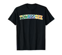 Women's Girls Tennessee Multicolor Tropical Floral Print T-Shirt