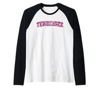 Women's Girls Tennessee Trendy Pink Leopard Animal Print Manche Raglan