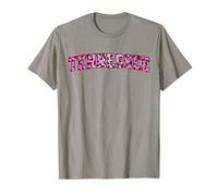 Women's Girls Tennessee Trendy Pink Leopard Animal Print T-Shirt