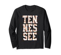 Women's Girls Tennessee Vintage Orange Toile Print Manche Longue